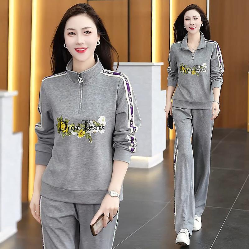 2025春透秋季新质款女式运动休闲装长袖套P96957299OLO领棉气健身