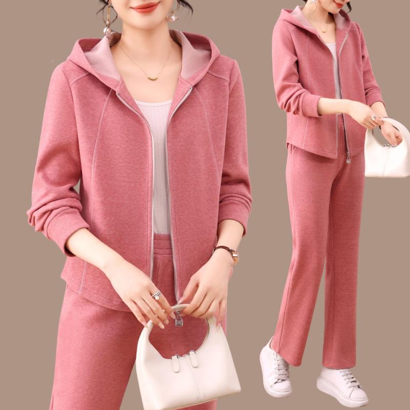 2025春秋新款运动休闲套女袖长POO领百96955238L搭时尚健身房运装