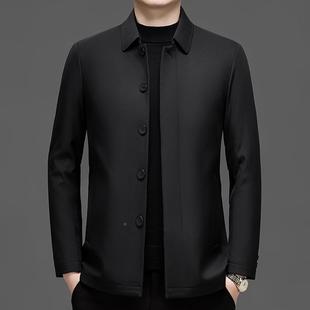 F年男装 色中老5012 行政宽松年加棉保暖棉商服纯务休闲外 新品 冬季