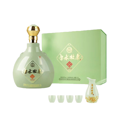 白水杜康1500ml52度带酒具礼盒装