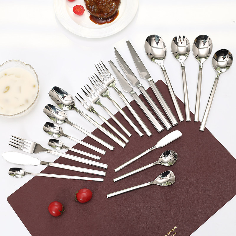 德国骑士精神yayoda不锈钢西餐刀叉勺鱼刀鱼叉商用摆台餐具全套装