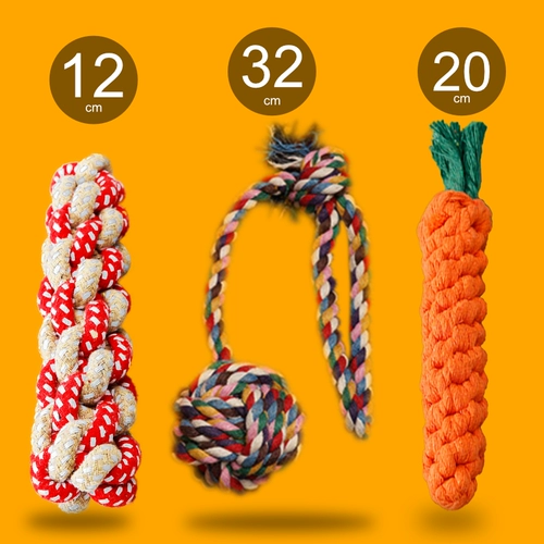 Томашка для укуса собаки измельчение зубов веревка для собак веревка для питомцев щенков танкера, чтобы нести плюшевые маленькие собачьи и собачьи веревки