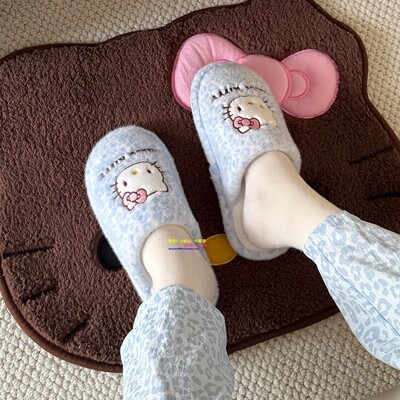 日本GP卡通KT猫软绵绵半跟棉拖鞋