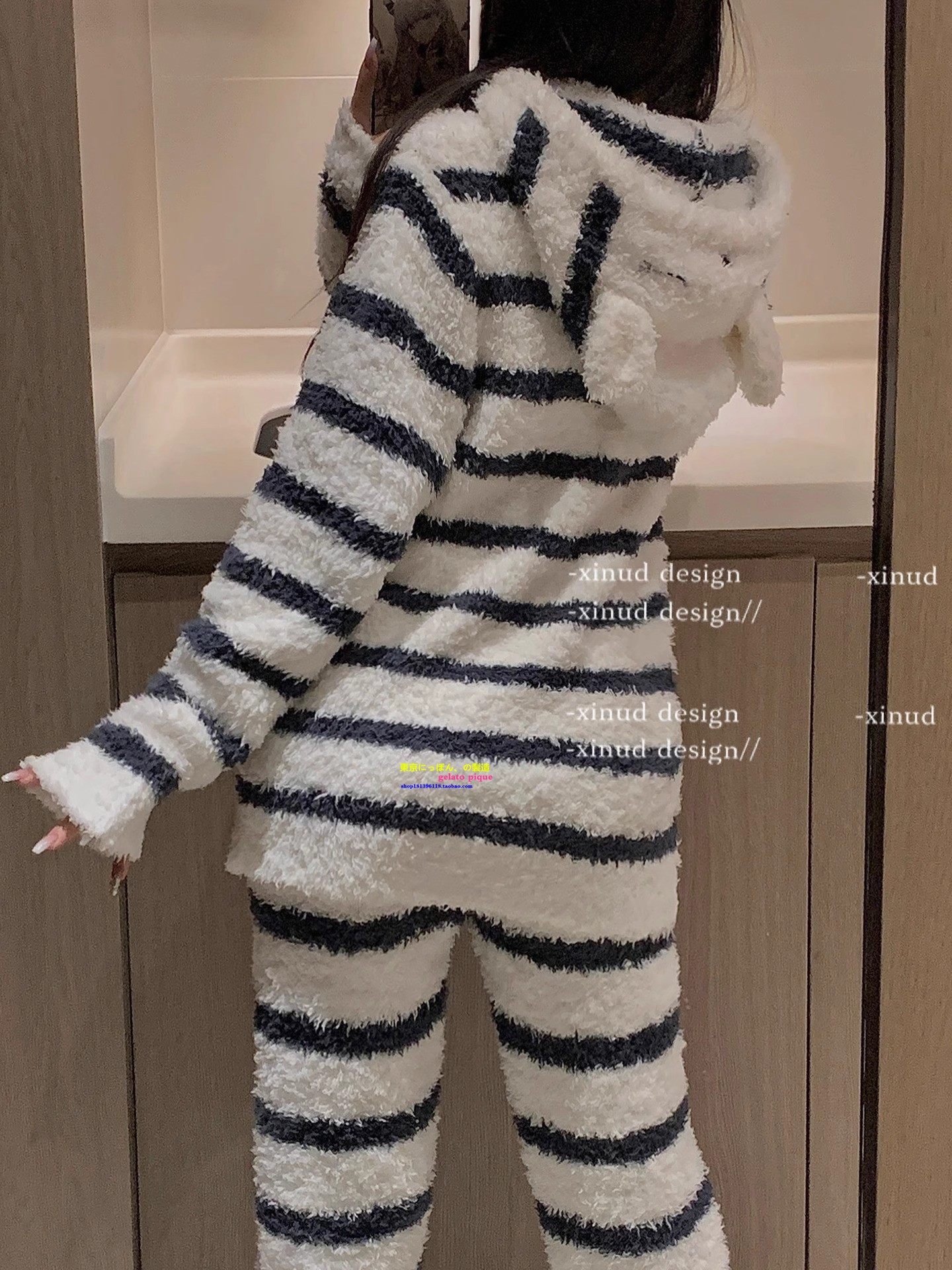 正品GP女软绵绵兔子猫咪睡衣套装