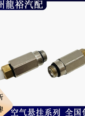 适用大众途锐保时捷卡宴前后减震器气管接嘴保压阀气嘴单向阀铜嘴