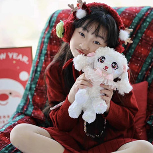 Cozyworld亮片小狗斜挎包贵宾犬公仔女童包包可爱小包生日礼物