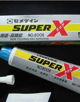 日本施敏打硬8008胶水SUPER X NO.8008透明色AX-139 硅胶粘接胶水