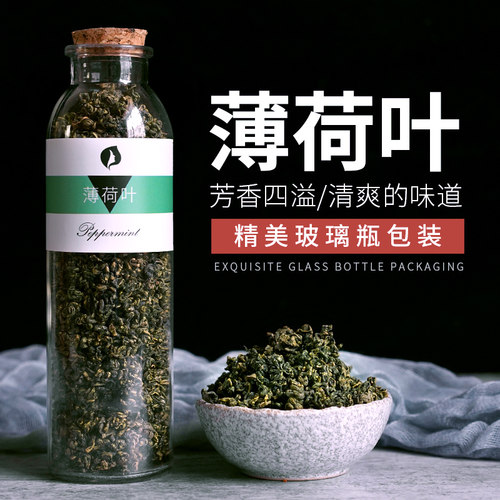 新鲜食用可配泡水喝干薄荷叶