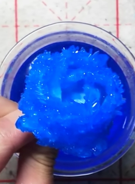 水晶玫瑰蓝色水晶花自制矿物结晶化学科学实验材料STEM教育小学生