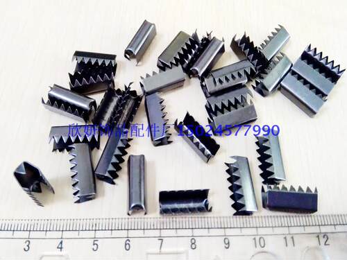 5*16MM 加厚马仔扣 多齿扣 绳扣绳夹  铁扣，绳子连接扣 电镀黑色