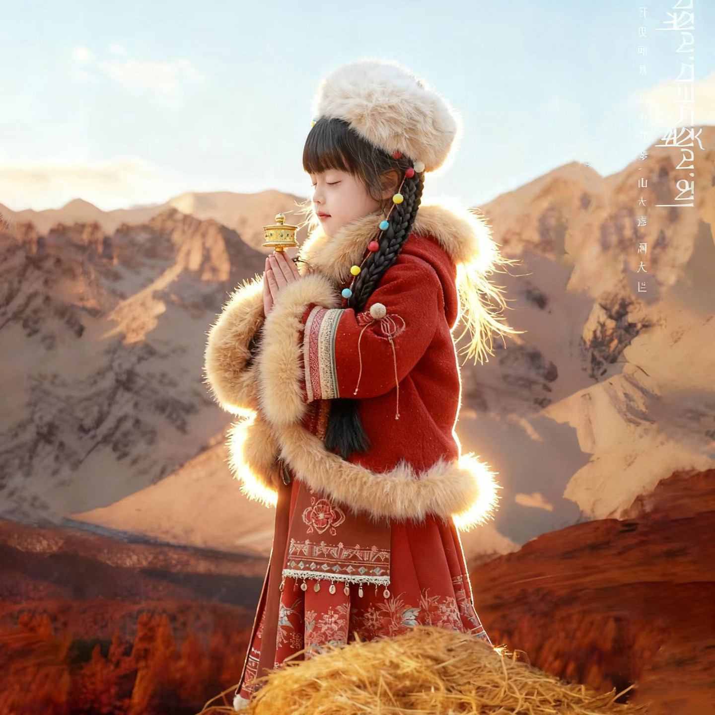 2026新款女童民族风汉服冬加绒加厚拜年服红色套装小女孩改良古装,童装/婴儿装/亲子装,汉服,淘宝优惠券,粉丝福利购,淘宝优惠卷