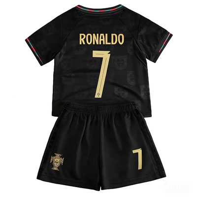 RONALDO葡萄牙7号主场球衣套装儿童足球服套装宽松比赛训练运动服