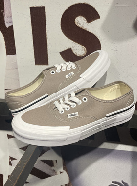VANS范斯 Authentic 解构低帮灰色男女运动休闲帆布鞋VN000CSACH8