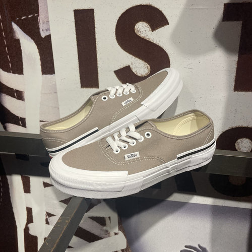 VANS范斯 Authentic 解构低帮灰色男女运动休闲帆布鞋VN000CSACH8