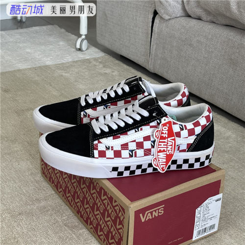 VANS男女OLDSKOOL棋盘格板鞋