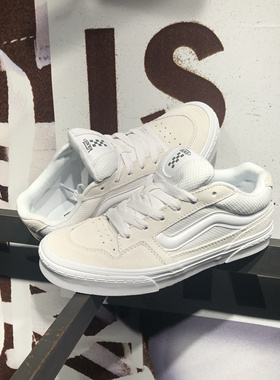 VANS范斯 Caldrone 白色低帮美式复古男女板鞋面包鞋VN0007P9WHT