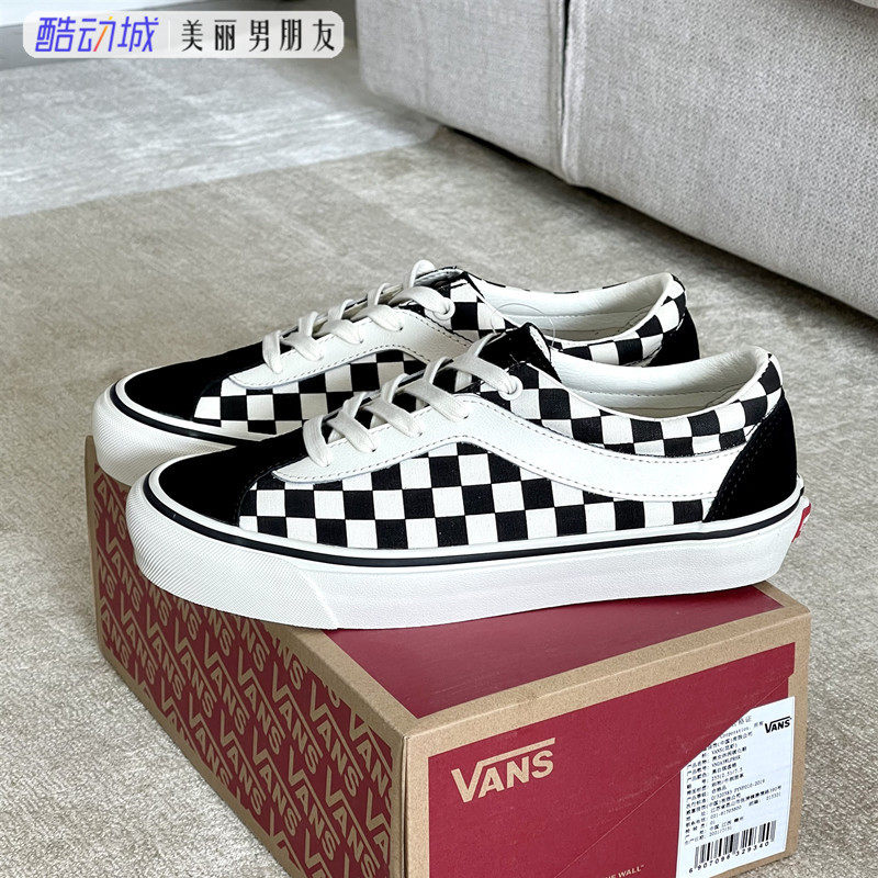 vans范斯经典黑白棋盘格男女鞋bold ni低帮休闲滑板鞋vn0a3wlpr6r