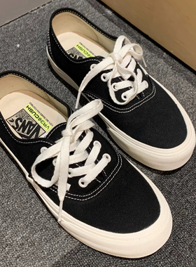 Vans范斯 Authentic VR3 轻量黑白经典低帮男女帆布鞋VN0005UD1KP