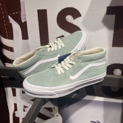 Vans Premium LX SK8 MID 高阶款薄荷绿中帮男女板鞋VN000CQQCPG