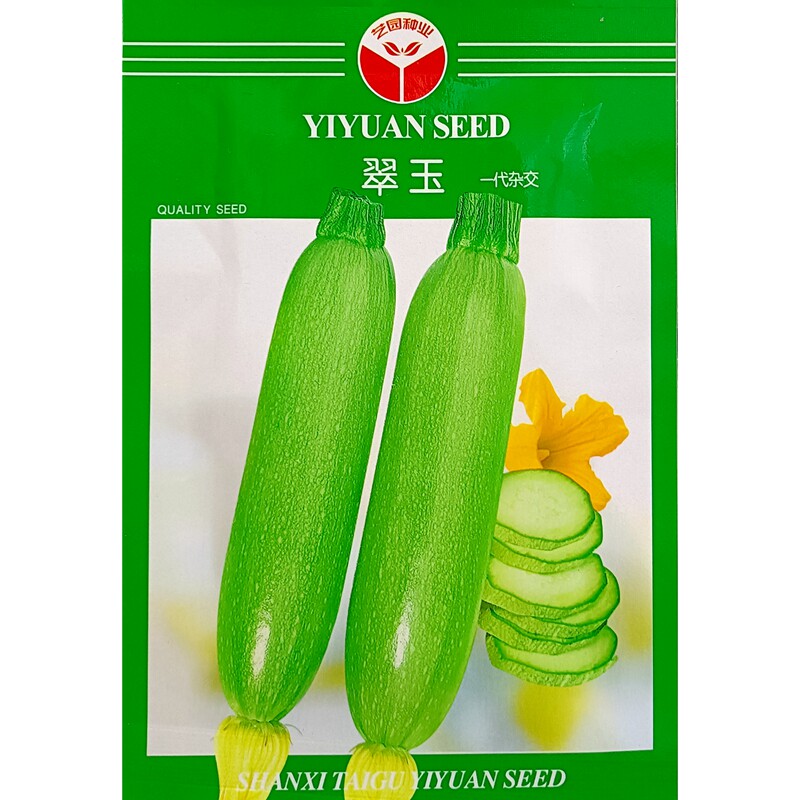 翠玉西葫芦种子角瓜菜瓜青瓜生瓜小瓜杂交高产种籽10克/袋约80粒