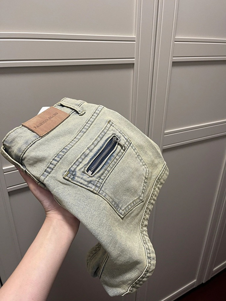 辣妹复古大码牛仔短裤女夏季