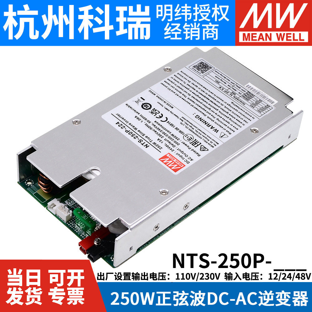 NTS-250P MEAN WELL 전력 사인파 인버터 212|224|248|112|124|148 12V24V48