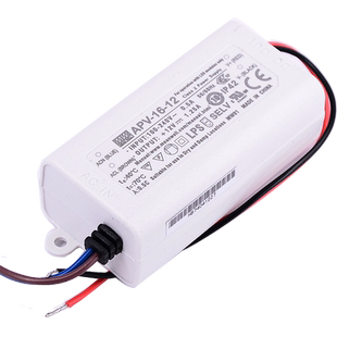 明纬小型电源APV-16-5/12/15/24V恒压LED装饰广告照明设备电源16W