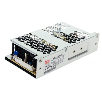 明纬安防电源PSC-160A/160B-C 160W 12V/24v电池充电UPS功能机壳