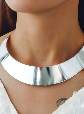 欧美饰品朋克徐濠萦金属夸张 项圈 项链颈圈女个性时尚高级感嘻哈