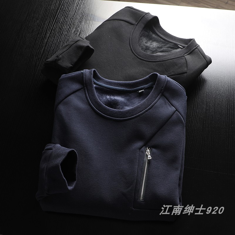 口碑品质货！竖拉链口袋内里不倒卫衣