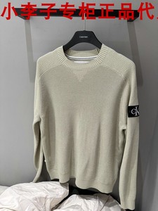 皇冠店铺CK JEANS国内春秋冬新款专柜正品男女同款圆领毛衣J32523