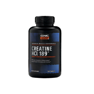 保税仓GNC CREATINE HCL 189 Creatine monohydrate tablets肌酸
