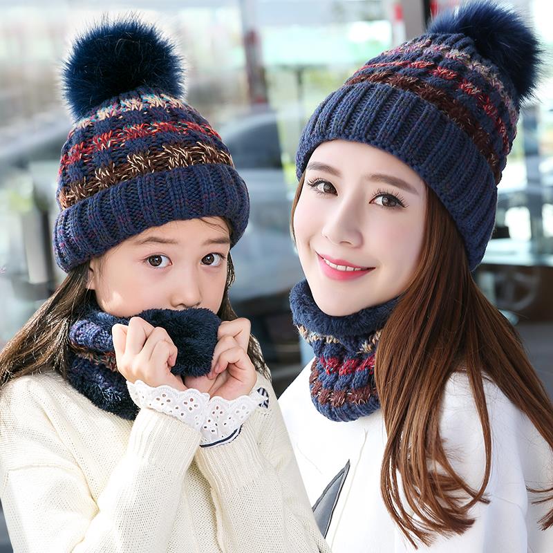 冬天防寒保暖护脖套头帽亲子款