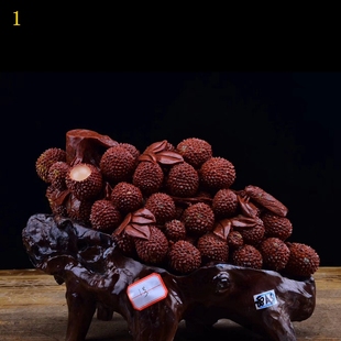 寿山石摆件原石荔枝镇宅中式客厅玄关家居装饰摆设玉石雕工艺礼品