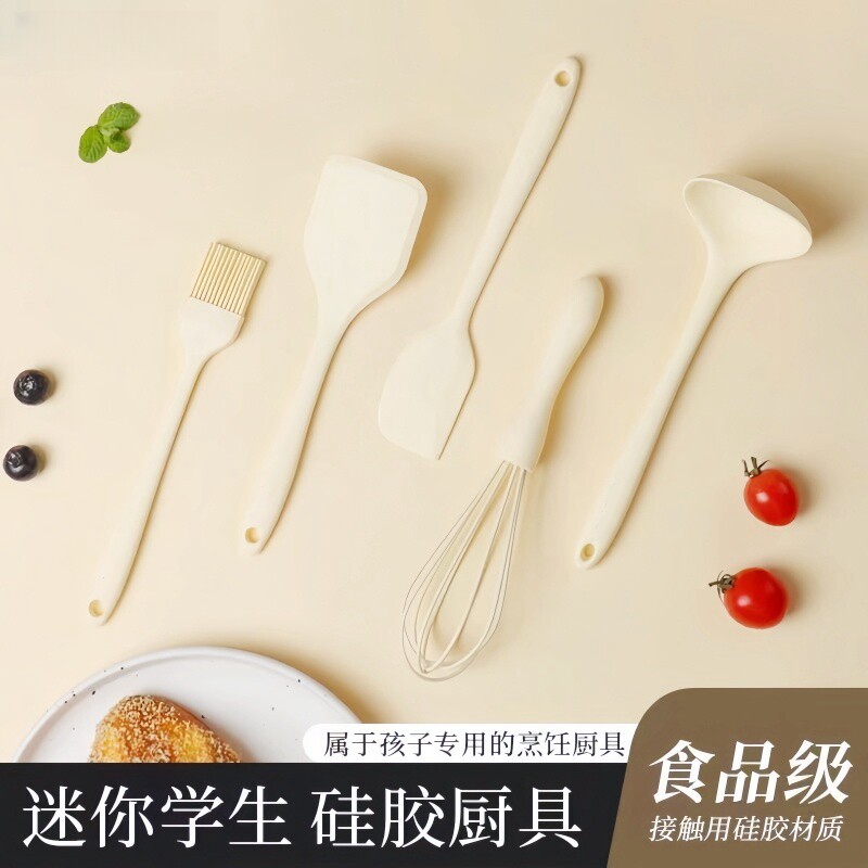 辅食硅胶铲汤勺宝宝油刷耐高温刮其它
