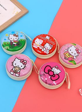 kitty卡通马口铁零钱包耳机儿童