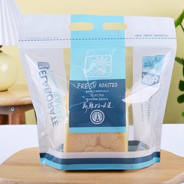 水立方吐司拉链包装袋爱焙家手提图片