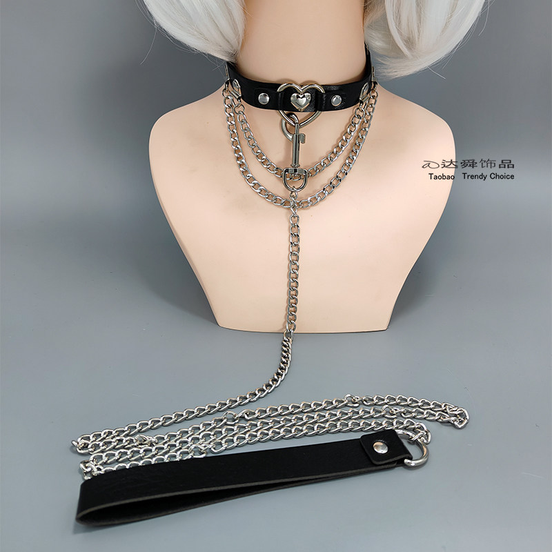 达舜饰品爱心项圈牵引绳套装