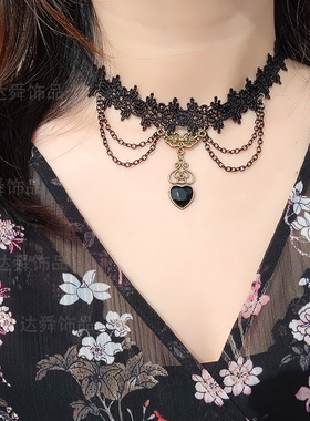 十字架项链项圈洛丽塔女