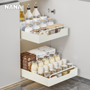 纳纳橱柜拉篮抽拉式 收纳盒 厨房置物架下水槽深柜碗碟盘柜内抽屉式