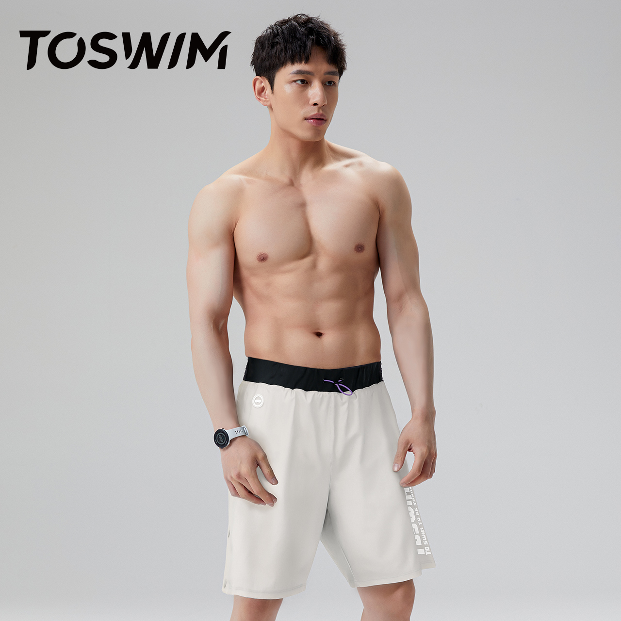 TOSWIM男士泳裤沙滩裤可下水宽松防尴尬防晒速干冲浪温泉裤2023款