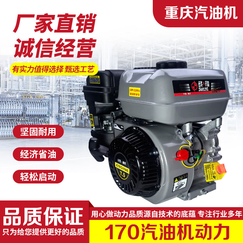 170汽油机190F小型内燃四冲程微机耕膨化机抽水抹光机196F发动机