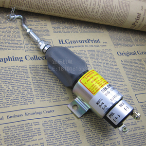 12V/24V装载机电磁阀SHS-B2P柴油发电机组发动机断油阀停机