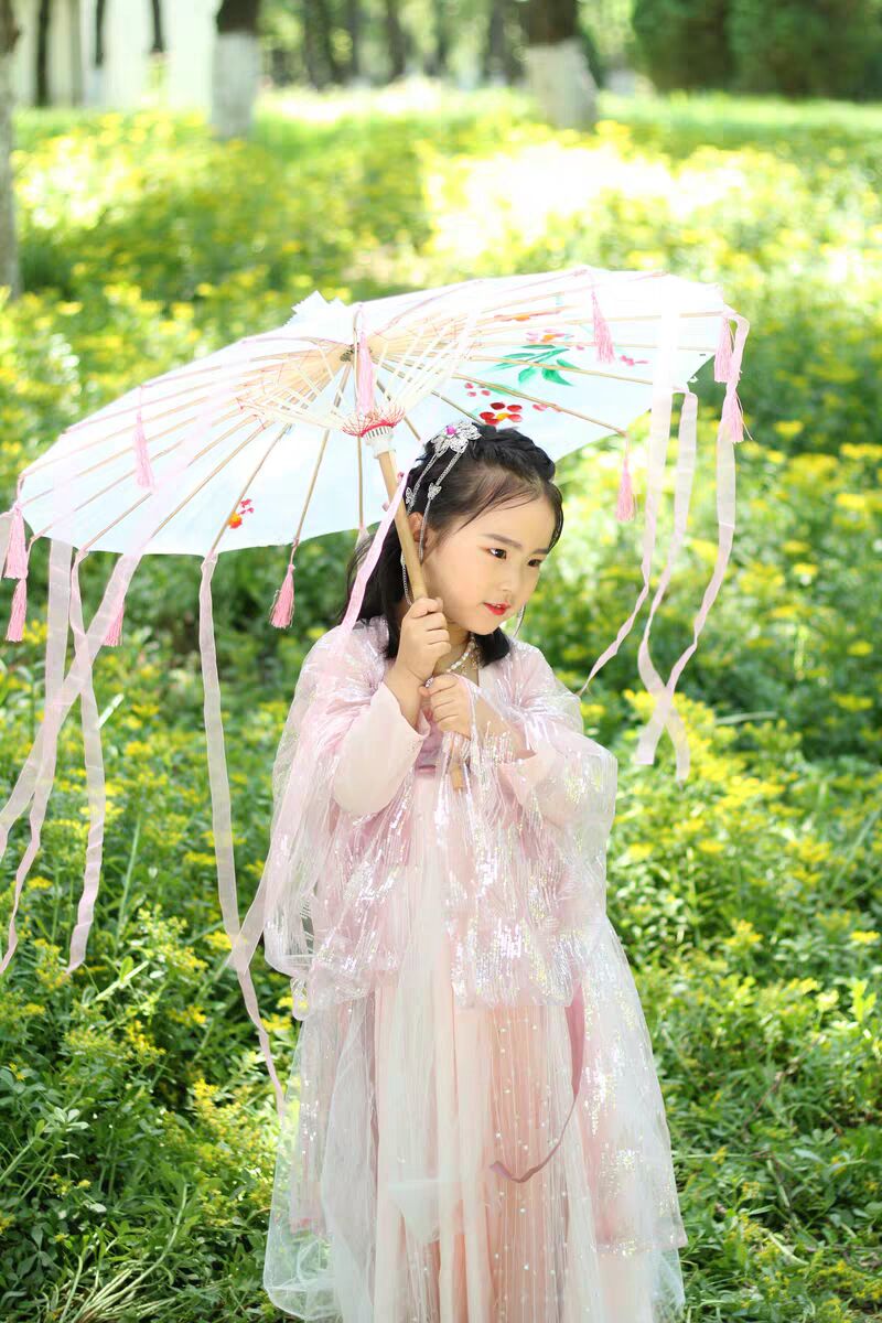 儿童汉服小鲛人连衣裙鲛人泪夏季