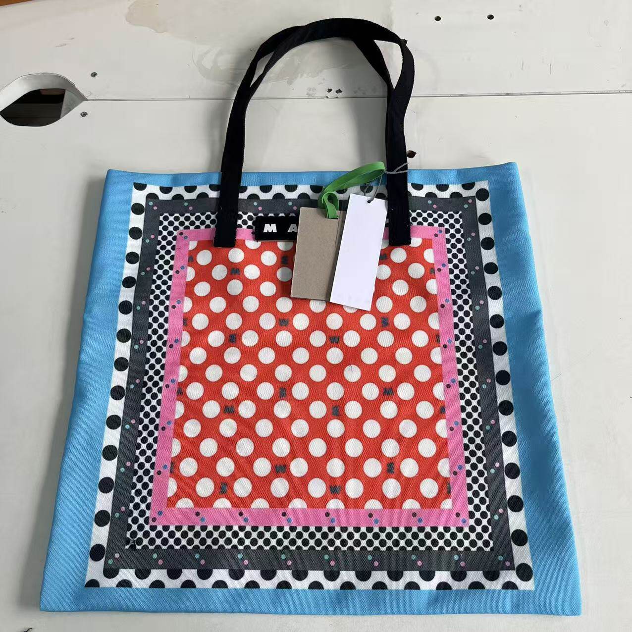 Mar方形款帆布包休闲购物袋手提袋tote bag托特包单肩包