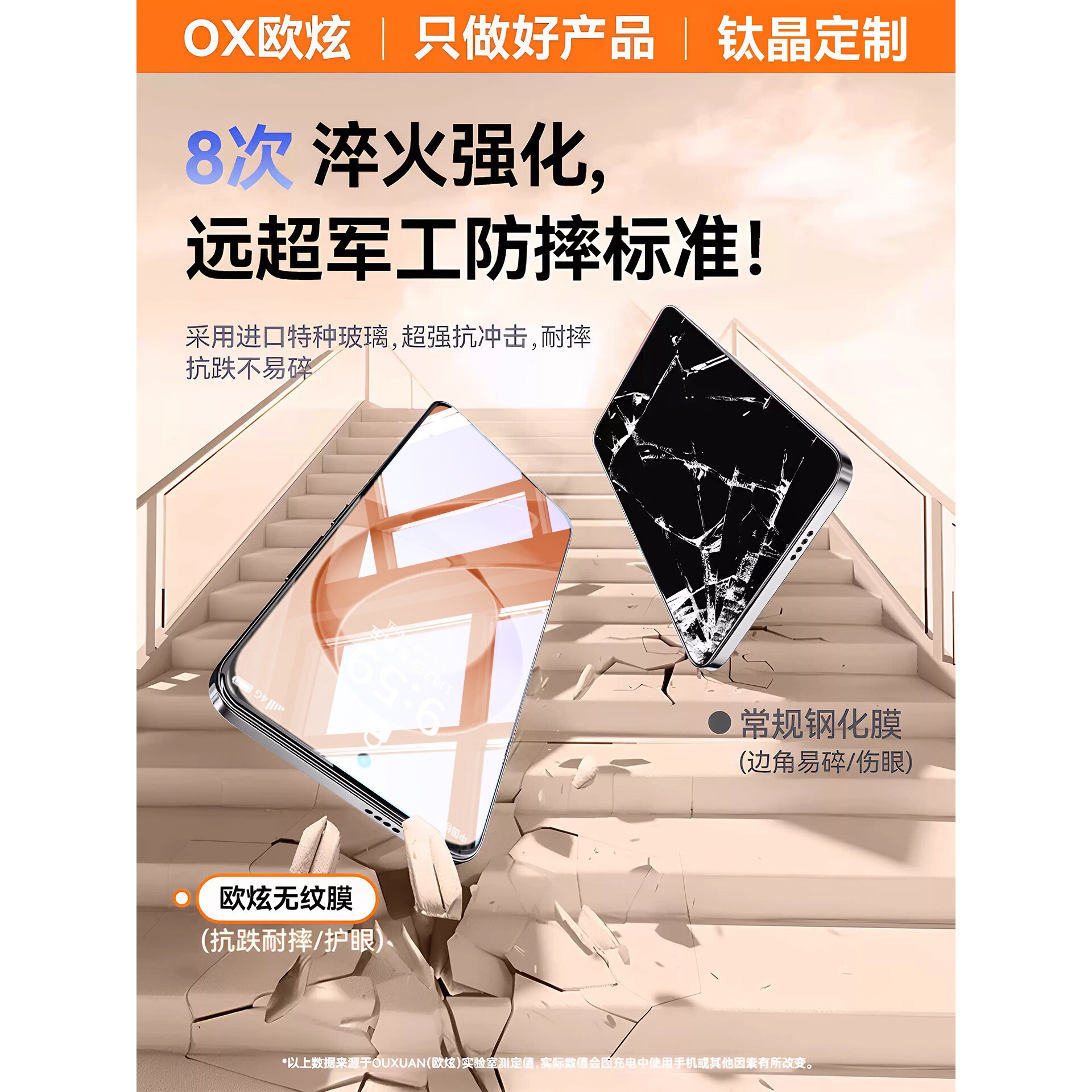 德国北丫【八代龙晶无纹膜】适用红米k80至尊版钢化膜红米k90/80pro手机膜红米k70新款防窥e保护冠军版无尘仓
