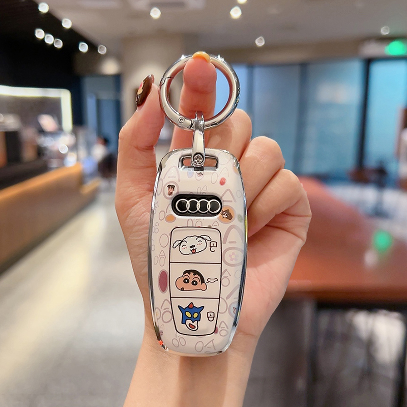 适用2025款奥迪a3钥匙套25专用a7l女士a8 q4etron q7 a7 q8壳a8l