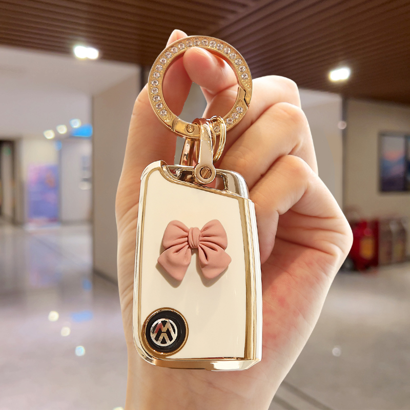 适用大众高尔夫7钥匙套7代7.5嘉旅6七代7rline高7高七女士女生壳