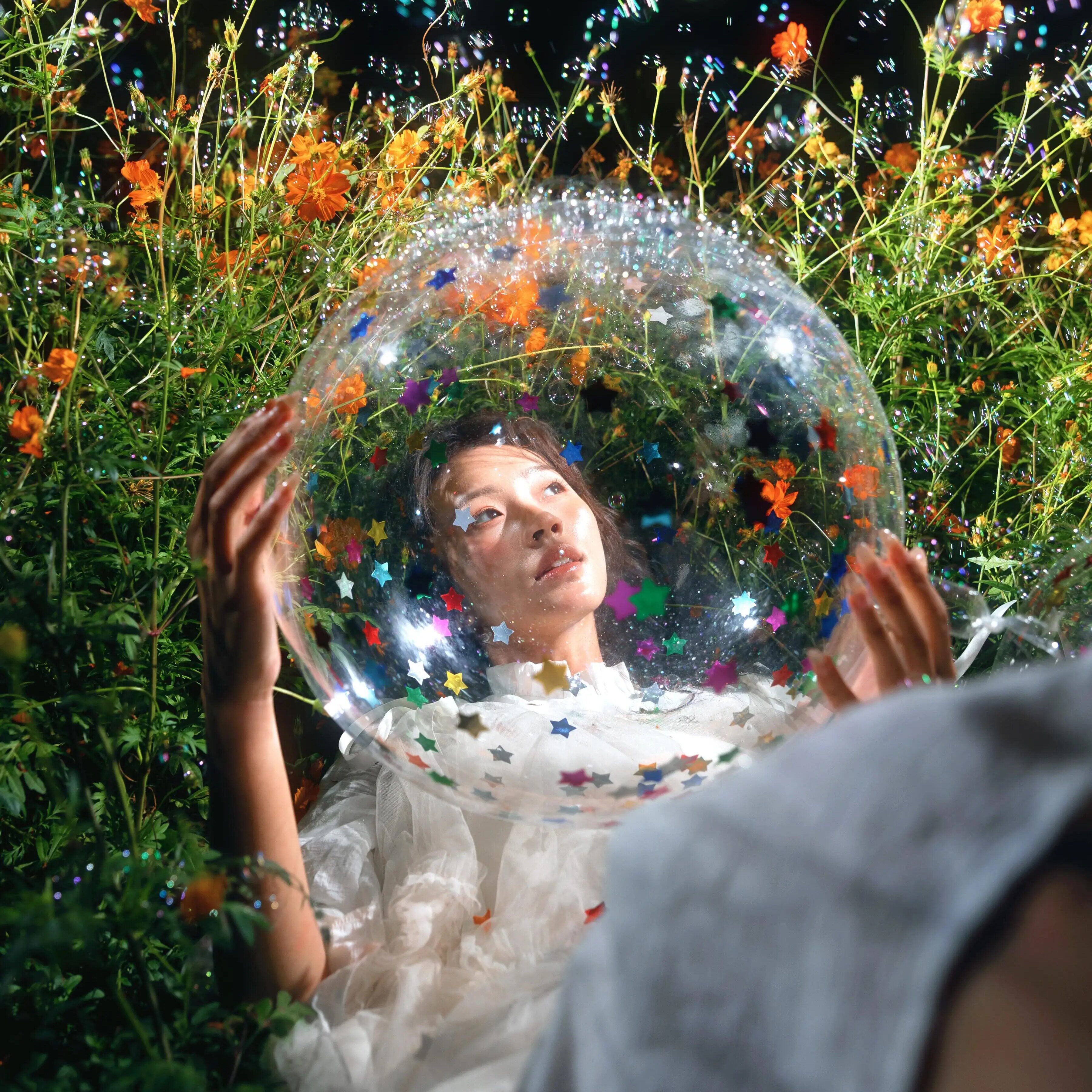 做一场星星美梦！多巴胺星星亮片球春游女生氛围感梦幻拍照道具