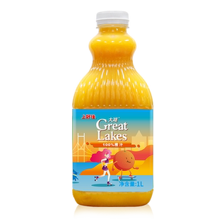 上好佳大湖100%橙汁果汁饮料1L
